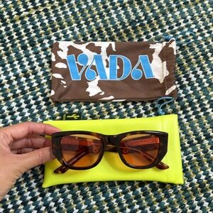 Vada Kauboi tinted rose tortoiseshell sunglasses, excellent used condition